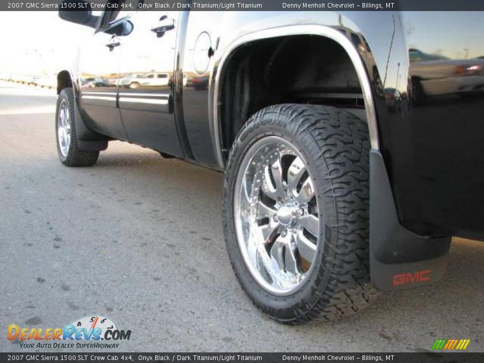 2007 GMC Sierra 1500 SLT Crew Cab 4x4 Onyx Black / Dark Titanium/Light Titanium Photo #10