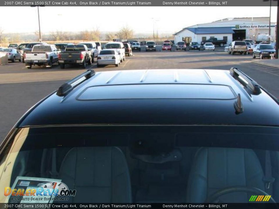 2007 GMC Sierra 1500 SLT Crew Cab 4x4 Onyx Black / Dark Titanium/Light Titanium Photo #12