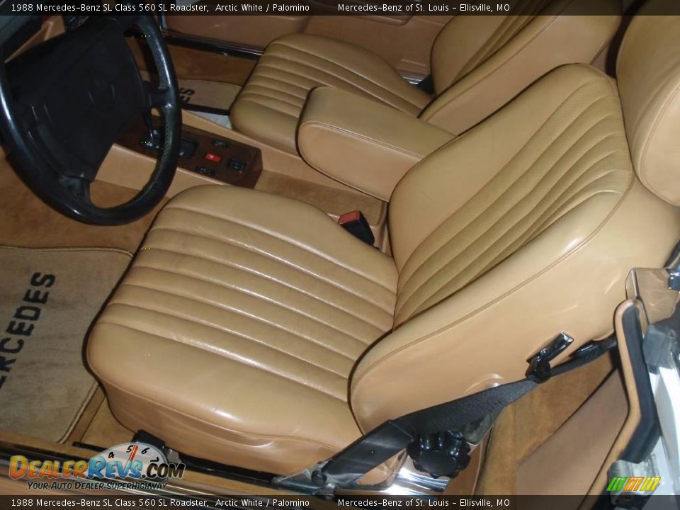1988 Mercedes-Benz SL Class 560 SL Roadster Arctic White / Palomino Photo #8
