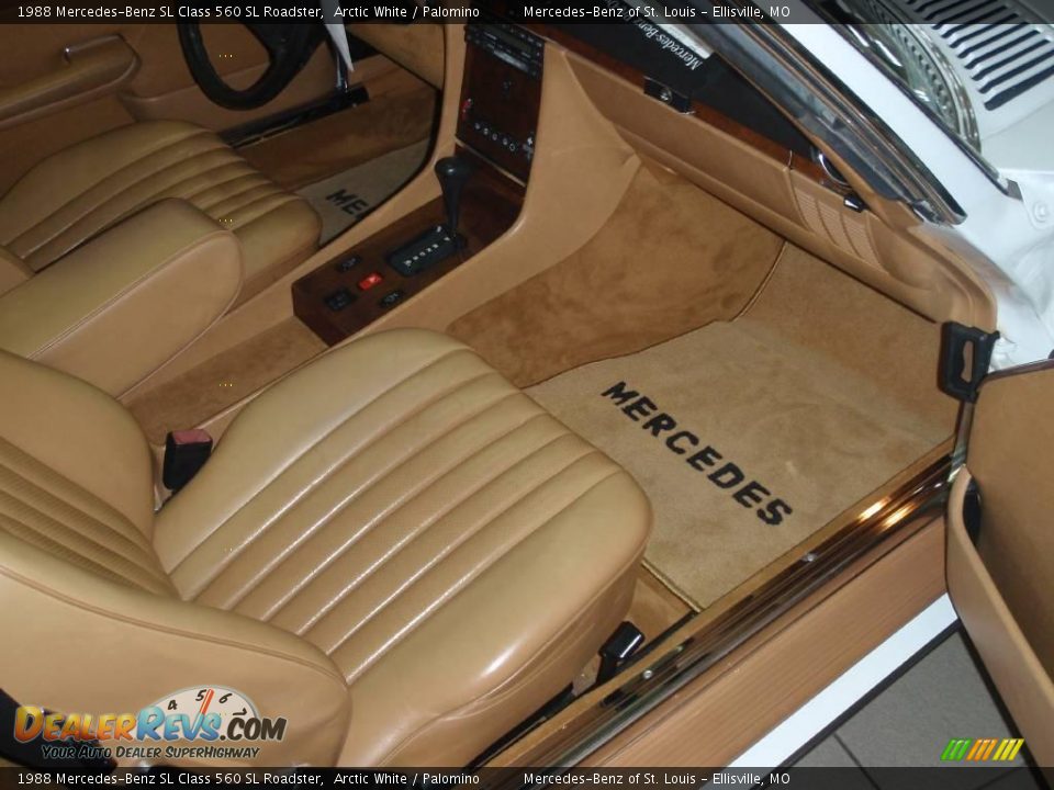 1988 Mercedes-Benz SL Class 560 SL Roadster Arctic White / Palomino Photo #13