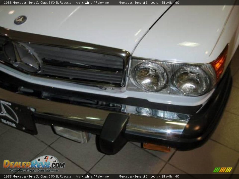 1988 Mercedes-Benz SL Class 560 SL Roadster Arctic White / Palomino Photo #17
