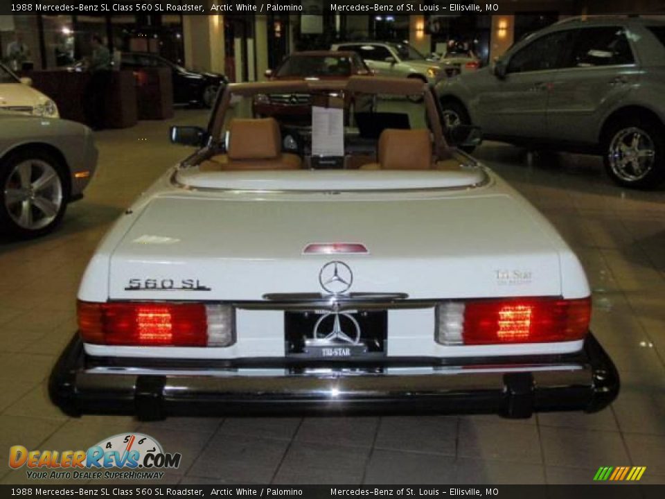 1988 Mercedes-Benz SL Class 560 SL Roadster Arctic White / Palomino Photo #18