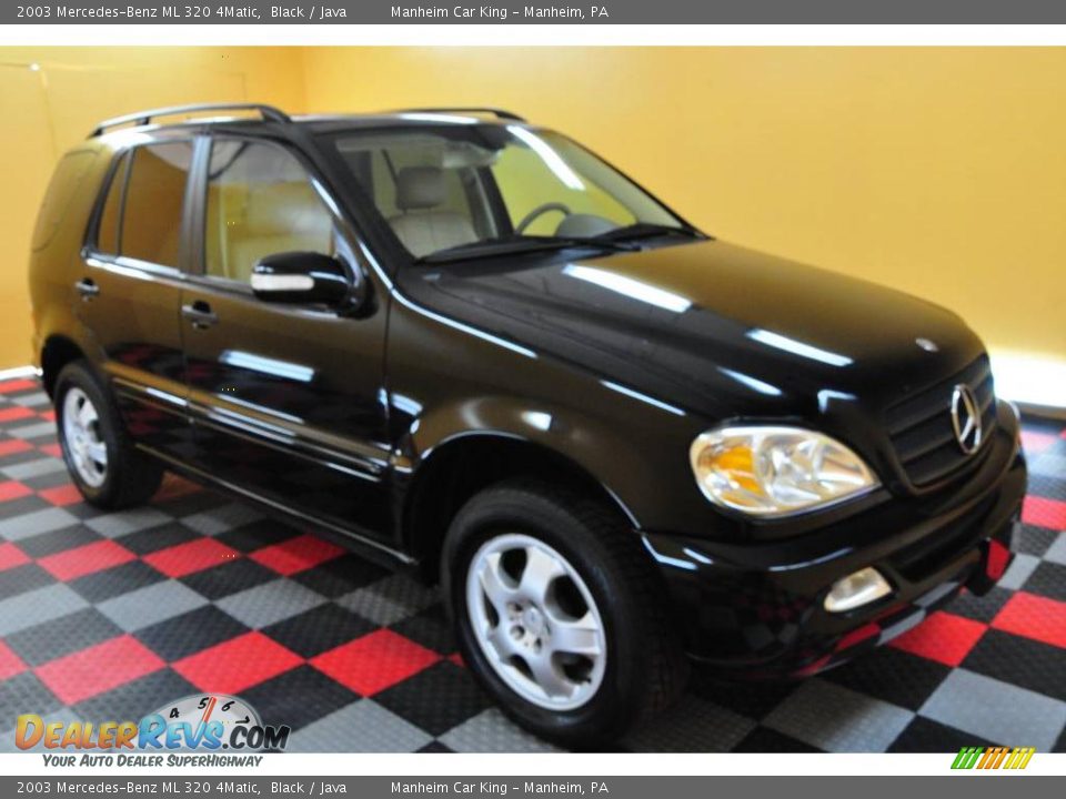 2003 Mercedes-Benz ML 320 4Matic Black / Java Photo #1