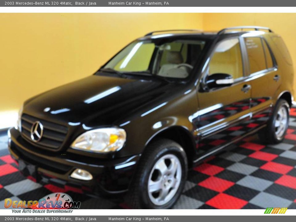 2003 Mercedes-Benz ML 320 4Matic Black / Java Photo #3