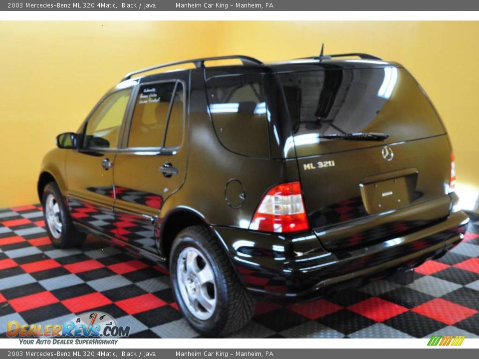 2003 Mercedes-Benz ML 320 4Matic Black / Java Photo #4