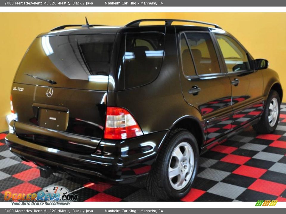 2003 Mercedes-Benz ML 320 4Matic Black / Java Photo #6