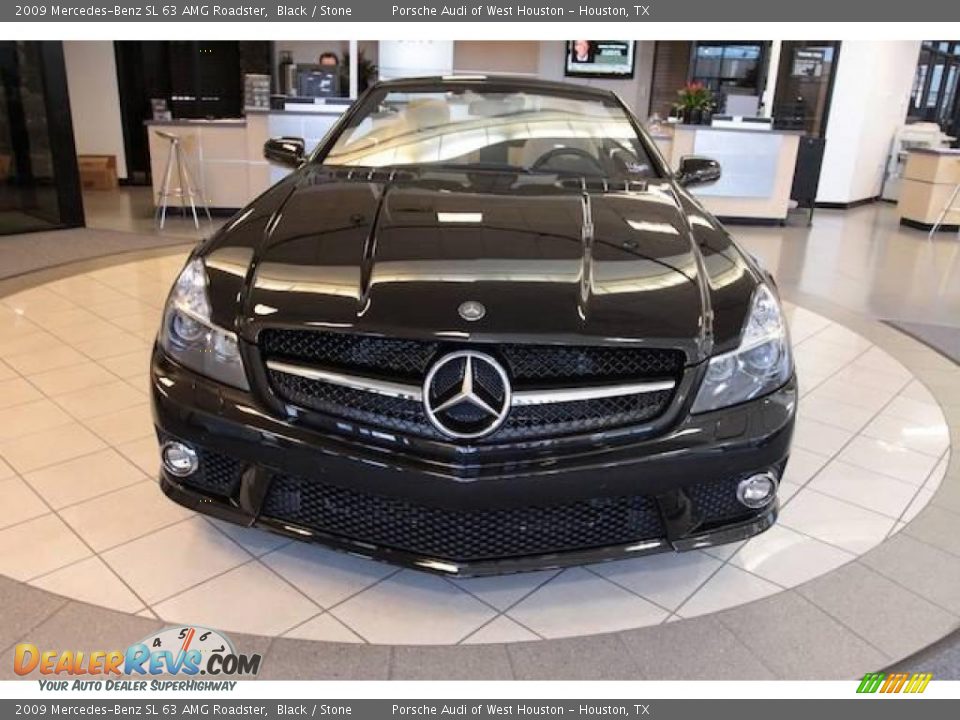 2009 Mercedes-Benz SL 63 AMG Roadster Black / Stone Photo #12