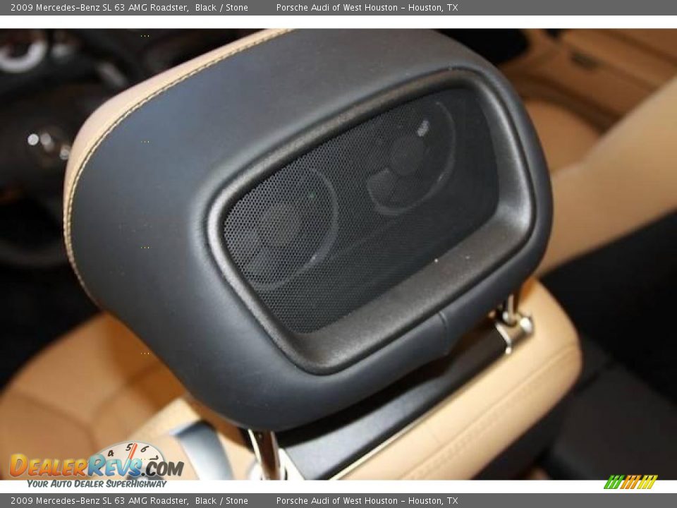 2009 Mercedes-Benz SL 63 AMG Roadster Black / Stone Photo #17