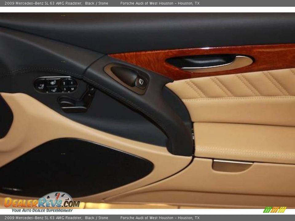 2009 Mercedes-Benz SL 63 AMG Roadster Black / Stone Photo #20