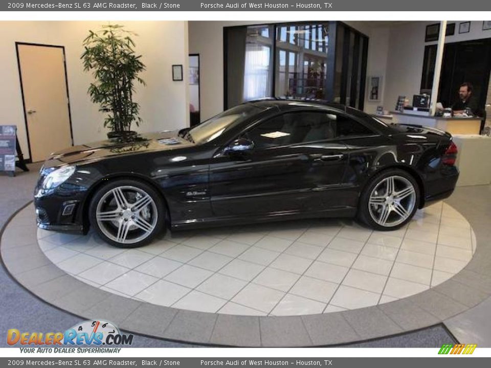 2009 Mercedes-Benz SL 63 AMG Roadster Black / Stone Photo #27