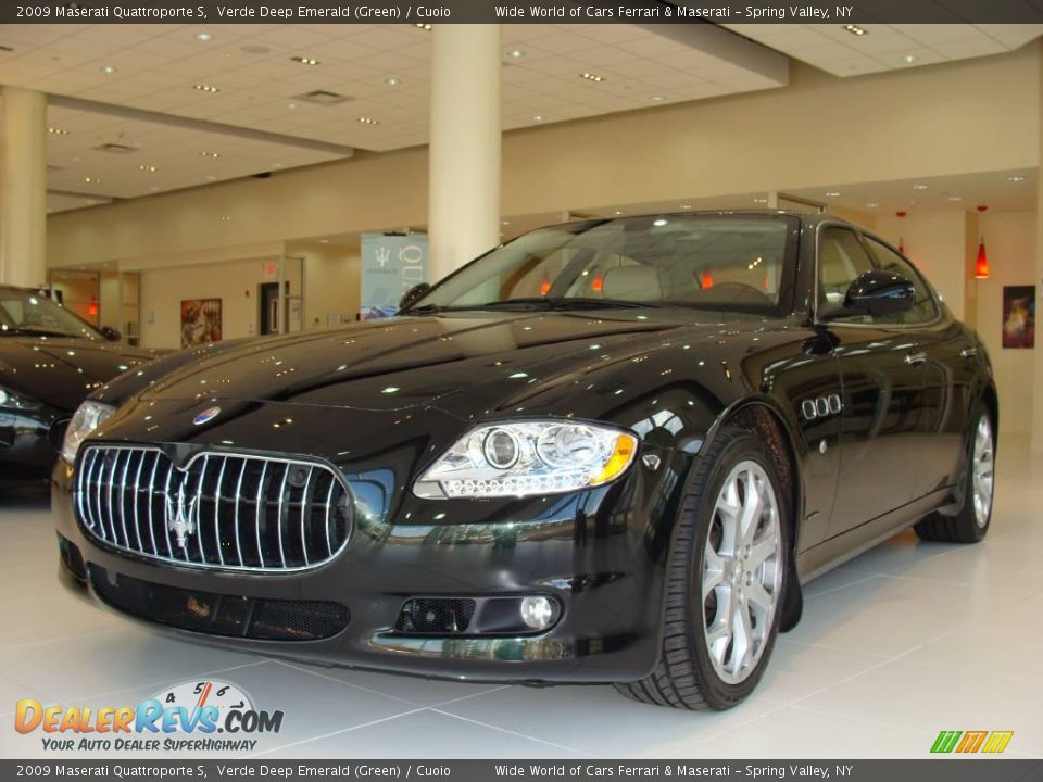 2009 Maserati Quattroporte S Verde Deep Emerald (Green) / Cuoio Photo #1