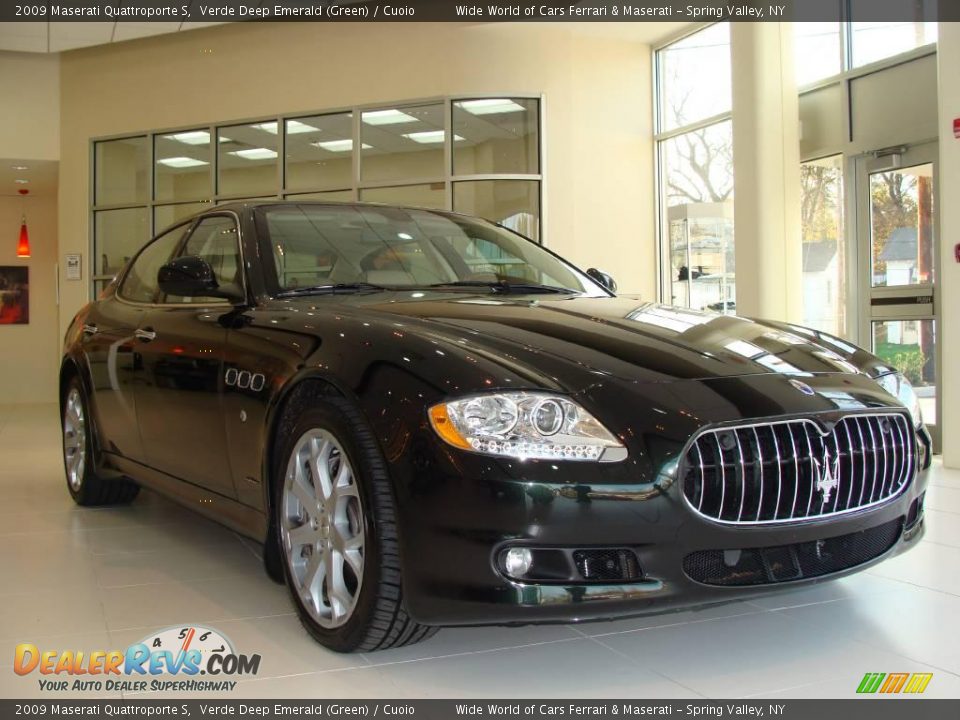 2009 Maserati Quattroporte S Verde Deep Emerald (Green) / Cuoio Photo #3