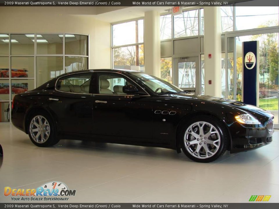 2009 Maserati Quattroporte S Verde Deep Emerald (Green) / Cuoio Photo #4