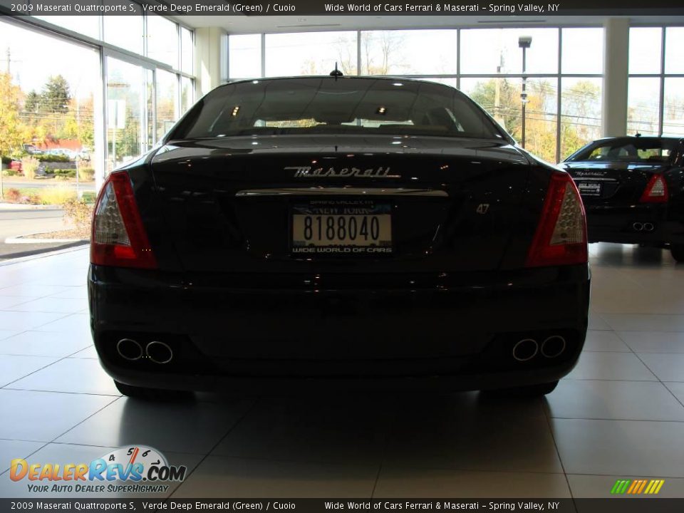 2009 Maserati Quattroporte S Verde Deep Emerald (Green) / Cuoio Photo #6