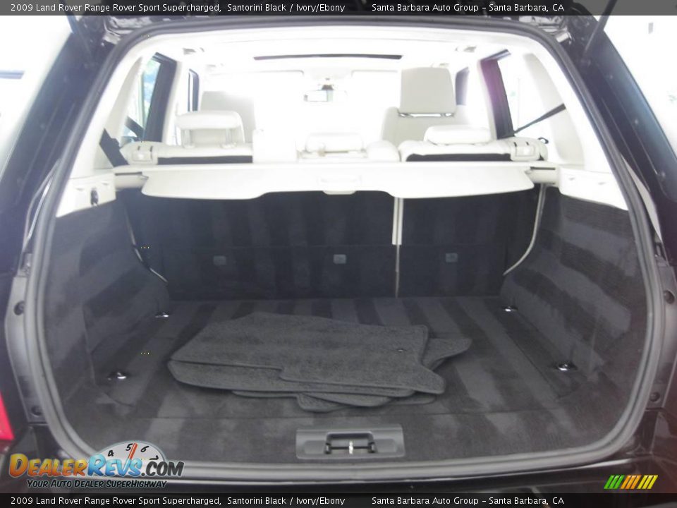 2009 Land Rover Range Rover Sport Supercharged Santorini Black / Ivory/Ebony Photo #11
