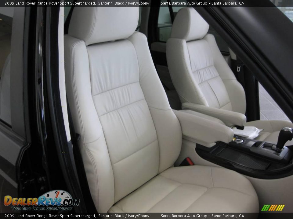 2009 Land Rover Range Rover Sport Supercharged Santorini Black / Ivory/Ebony Photo #12