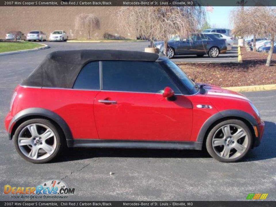 2007 Mini Cooper S Convertible Chili Red / Carbon Black/Black Photo #5