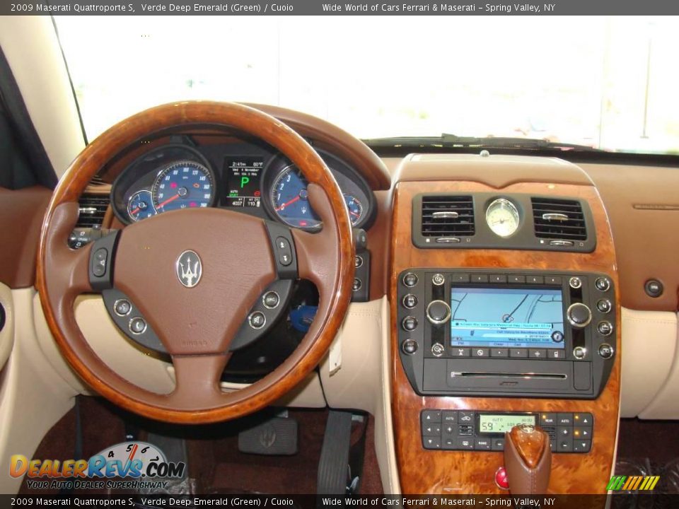 2009 Maserati Quattroporte S Verde Deep Emerald (Green) / Cuoio Photo #16