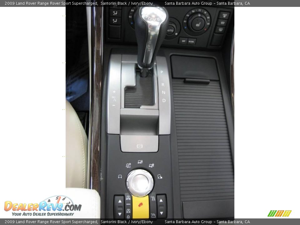 2009 Land Rover Range Rover Sport Supercharged Santorini Black / Ivory/Ebony Photo #18