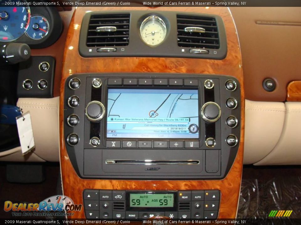 2009 Maserati Quattroporte S Verde Deep Emerald (Green) / Cuoio Photo #17