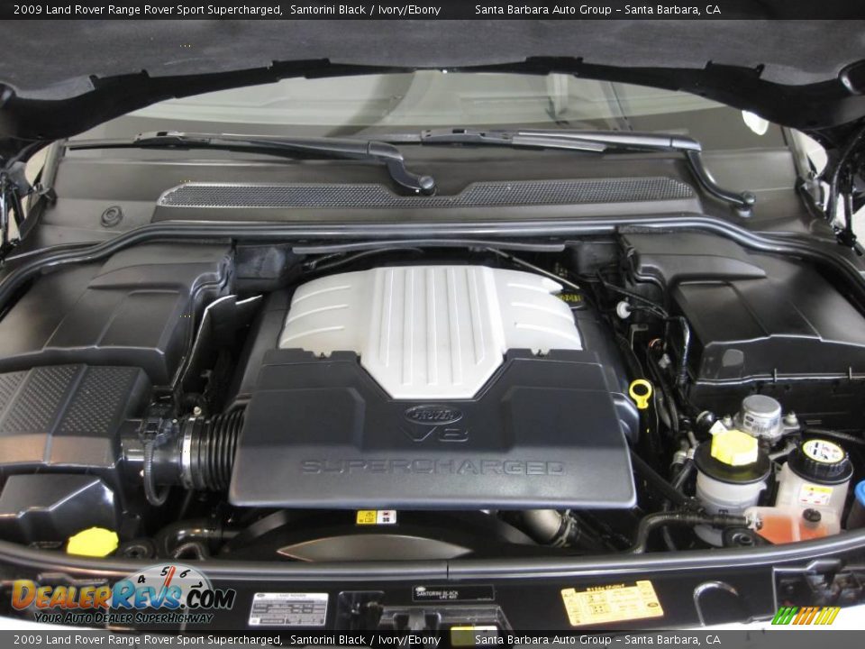 2009 Land Rover Range Rover Sport Supercharged Santorini Black / Ivory/Ebony Photo #19