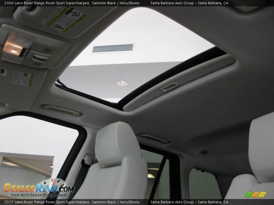 2009 Land Rover Range Rover Sport Supercharged Santorini Black / Ivory/Ebony Photo #21