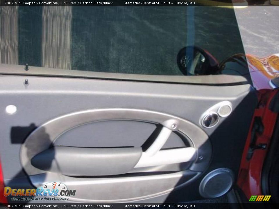2007 Mini Cooper S Convertible Chili Red / Carbon Black/Black Photo #11