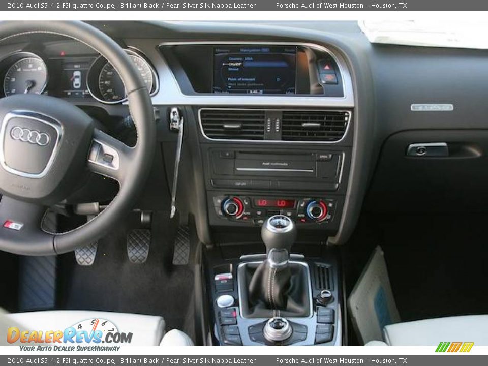2010 Audi S5 4.2 FSI quattro Coupe Brilliant Black / Pearl Silver Silk Nappa Leather Photo #5