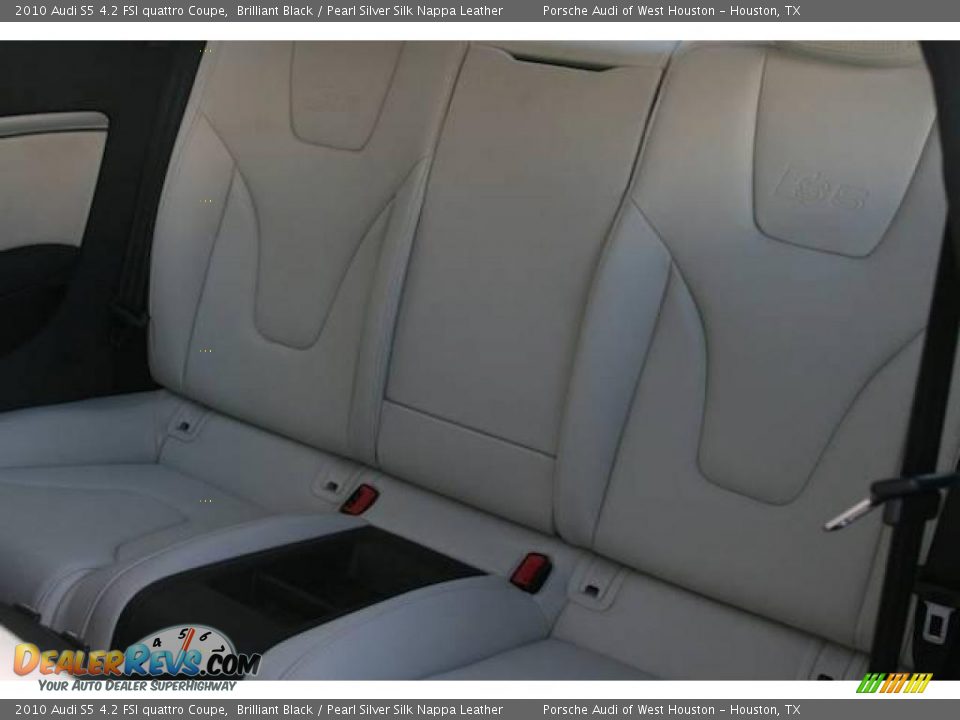 2010 Audi S5 4.2 FSI quattro Coupe Brilliant Black / Pearl Silver Silk Nappa Leather Photo #7