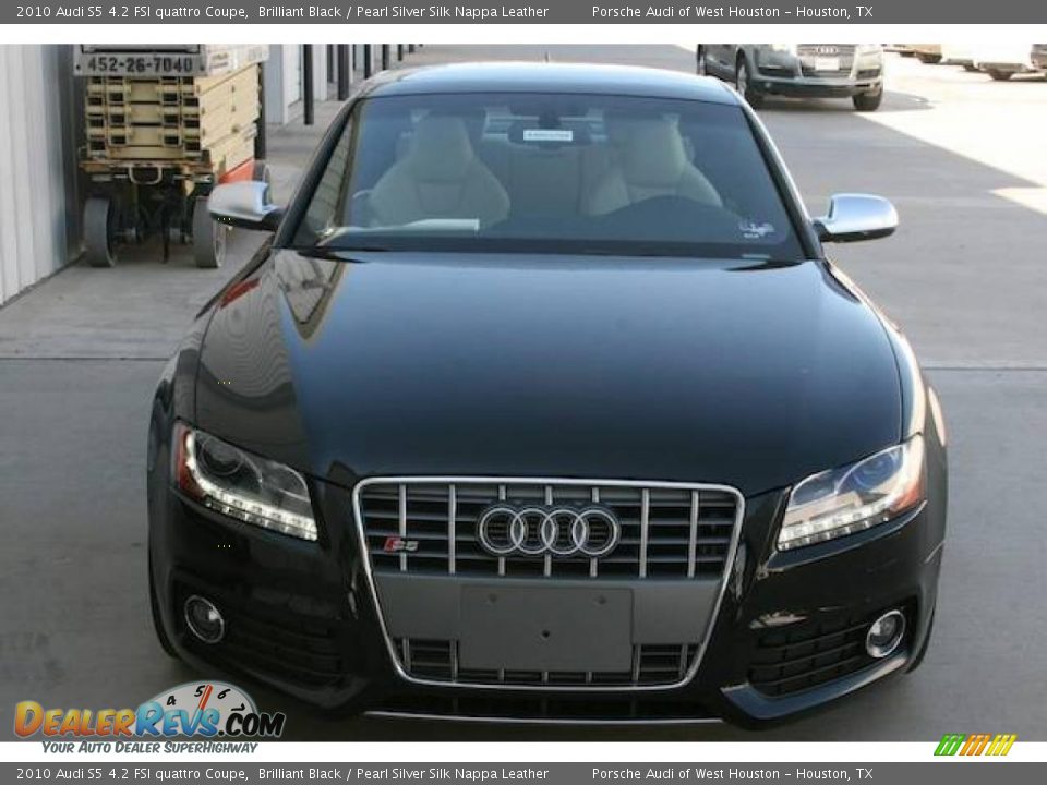 2010 Audi S5 4.2 FSI quattro Coupe Brilliant Black / Pearl Silver Silk Nappa Leather Photo #13