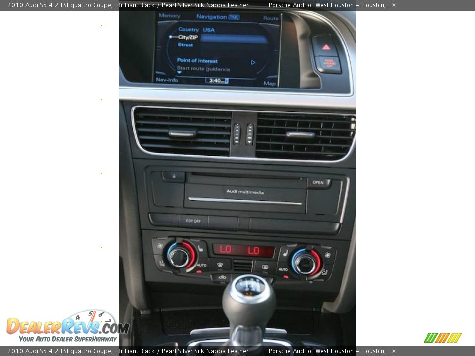 2010 Audi S5 4.2 FSI quattro Coupe Brilliant Black / Pearl Silver Silk Nappa Leather Photo #14