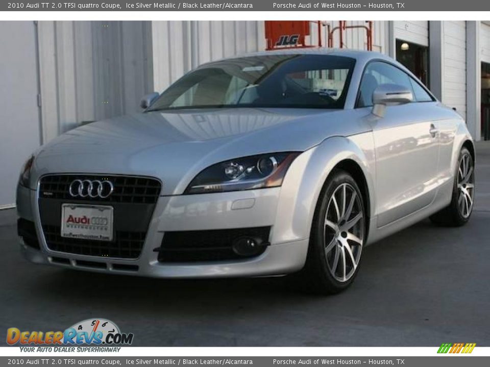 2010 Audi TT 2.0 TFSI quattro Coupe Ice Silver Metallic / Black Leather/Alcantara Photo #1