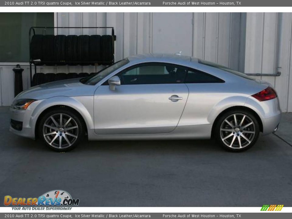 2010 Audi TT 2.0 TFSI quattro Coupe Ice Silver Metallic / Black Leather/Alcantara Photo #2