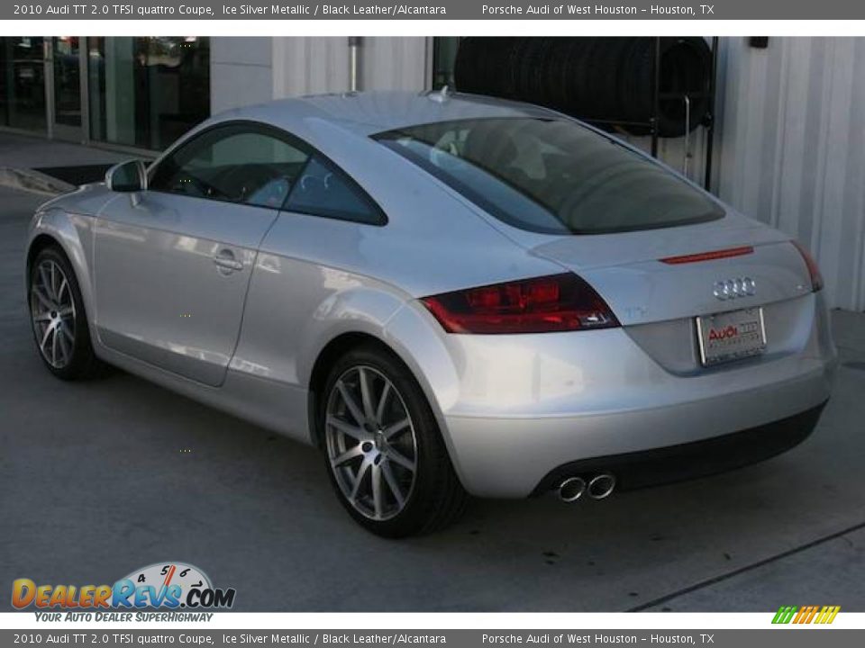2010 Audi TT 2.0 TFSI quattro Coupe Ice Silver Metallic / Black Leather/Alcantara Photo #3