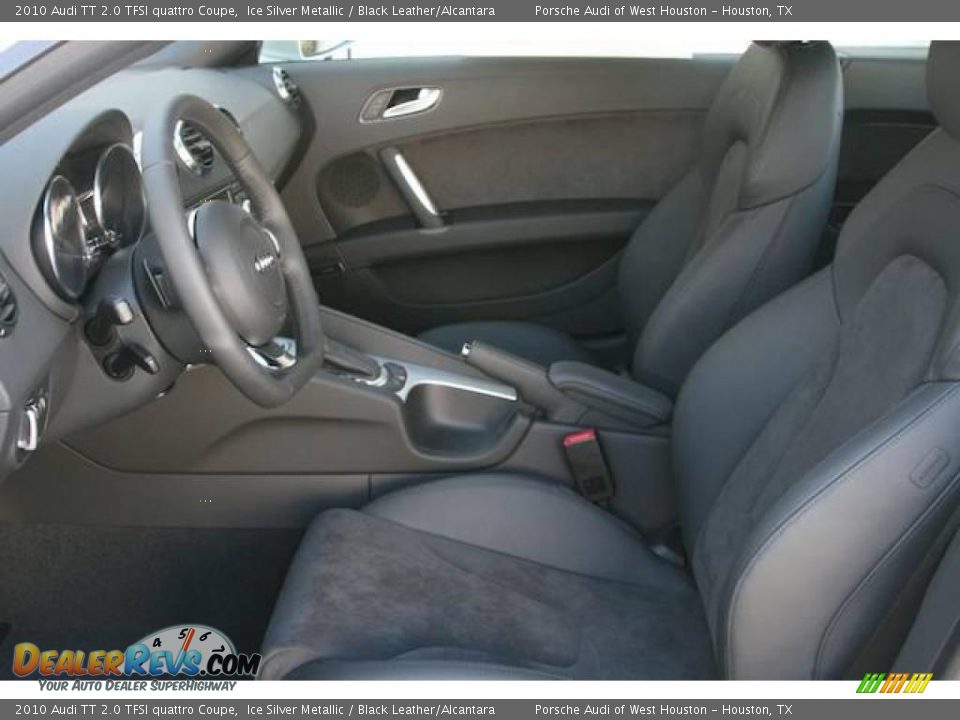 2010 Audi TT 2.0 TFSI quattro Coupe Ice Silver Metallic / Black Leather/Alcantara Photo #4