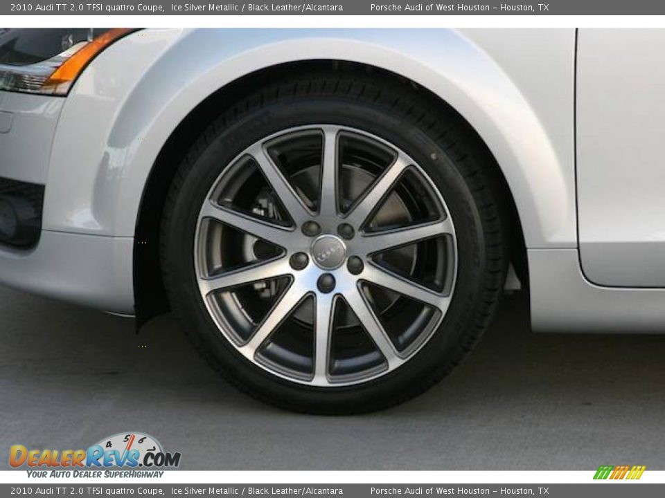 2010 Audi TT 2.0 TFSI quattro Coupe Ice Silver Metallic / Black Leather/Alcantara Photo #9