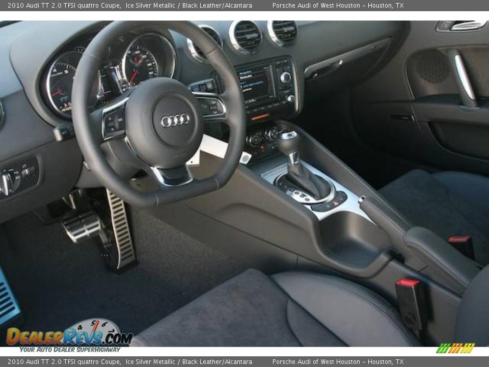 2010 Audi TT 2.0 TFSI quattro Coupe Ice Silver Metallic / Black Leather/Alcantara Photo #10