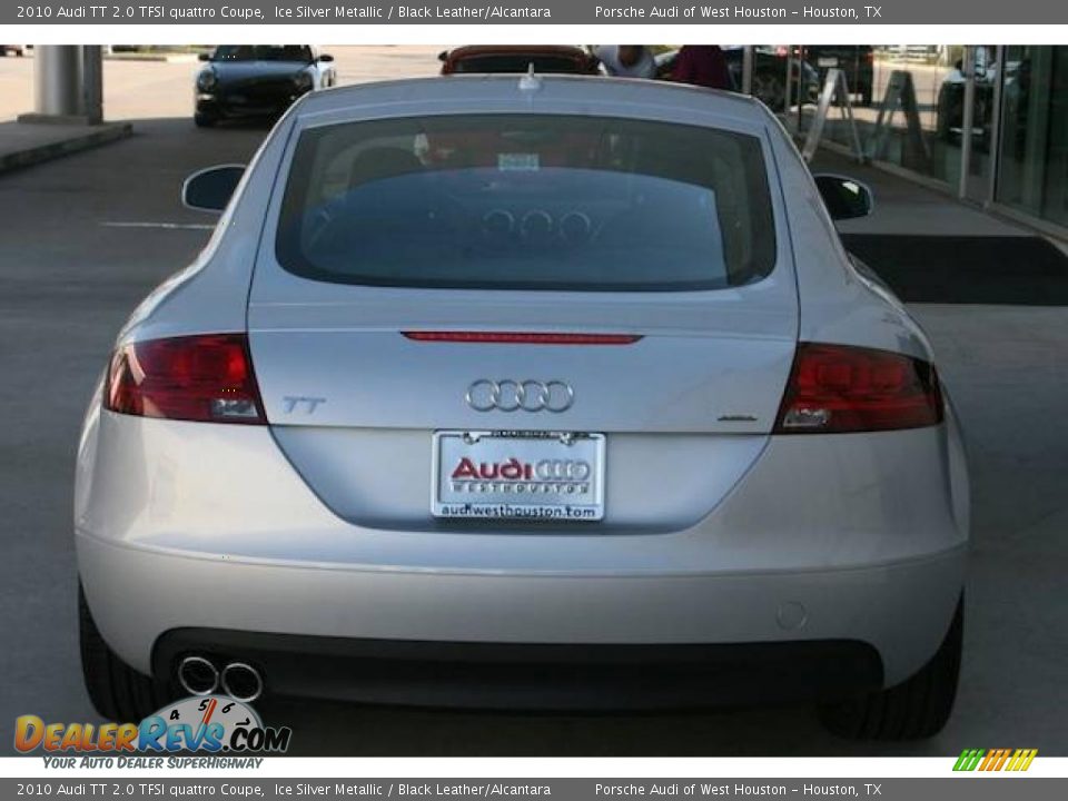 2010 Audi TT 2.0 TFSI quattro Coupe Ice Silver Metallic / Black Leather/Alcantara Photo #12