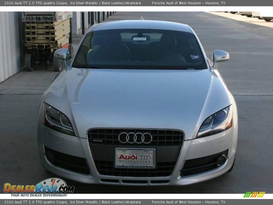 2010 Audi TT 2.0 TFSI quattro Coupe Ice Silver Metallic / Black Leather/Alcantara Photo #13