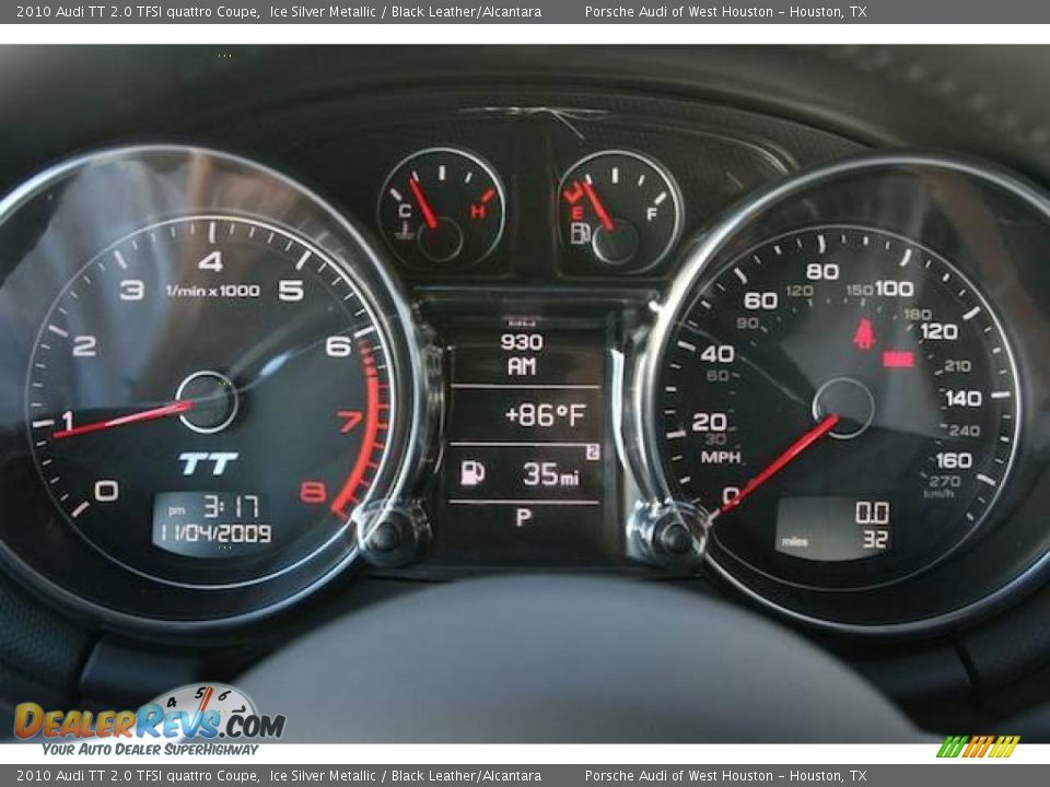 2010 Audi TT 2.0 TFSI quattro Coupe Ice Silver Metallic / Black Leather/Alcantara Photo #17