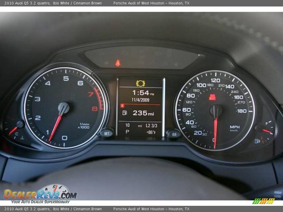 2010 Audi Q5 3.2 quattro Ibis White / Cinnamon Brown Photo #20