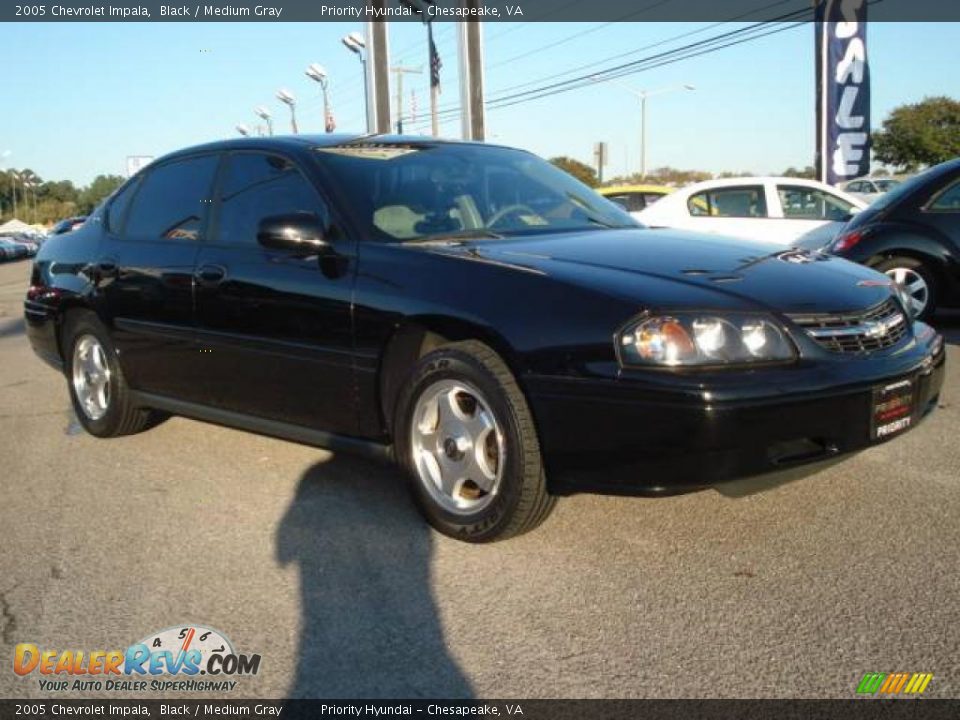 2005 Chevrolet Impala Black / Medium Gray Photo #6