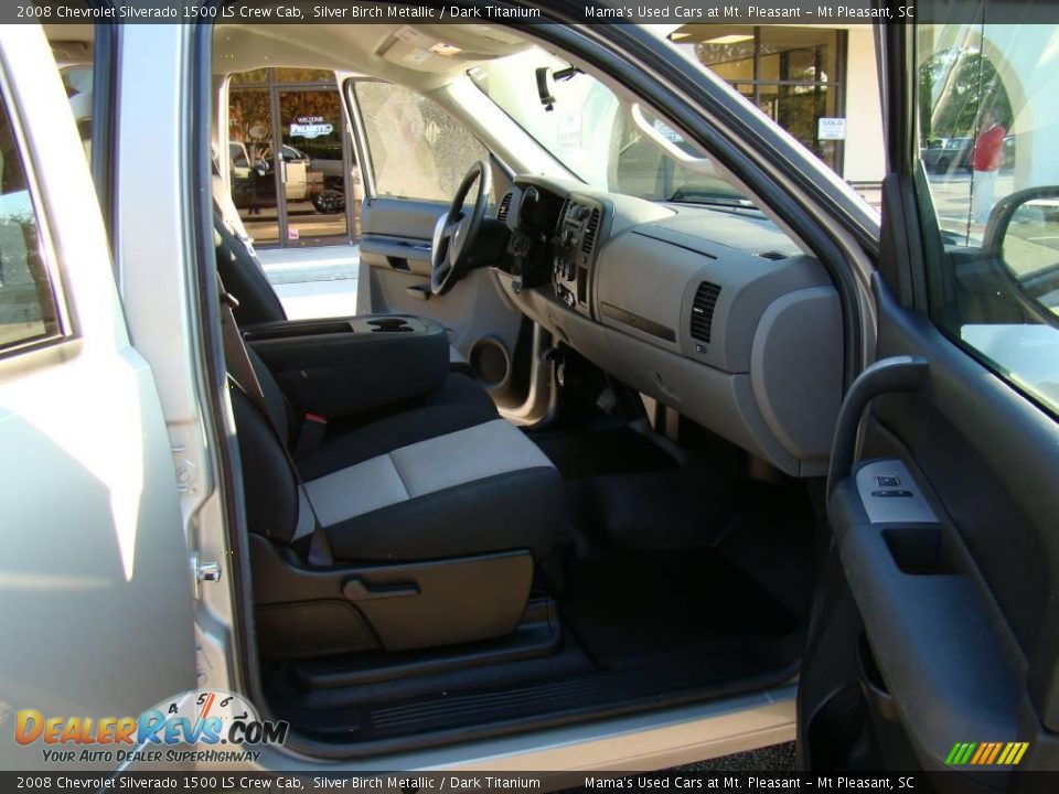 2008 Chevrolet Silverado 1500 LS Crew Cab Silver Birch Metallic / Dark Titanium Photo #14