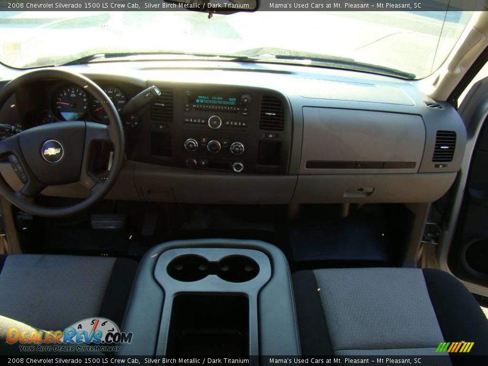 2008 Chevrolet Silverado 1500 LS Crew Cab Silver Birch Metallic / Dark Titanium Photo #16