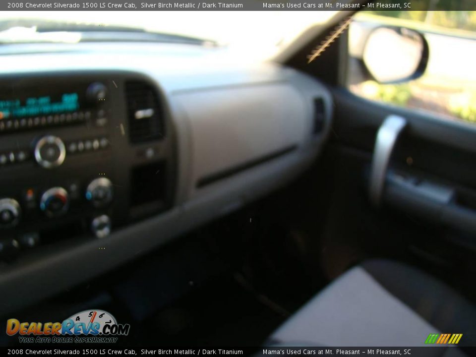 2008 Chevrolet Silverado 1500 LS Crew Cab Silver Birch Metallic / Dark Titanium Photo #17