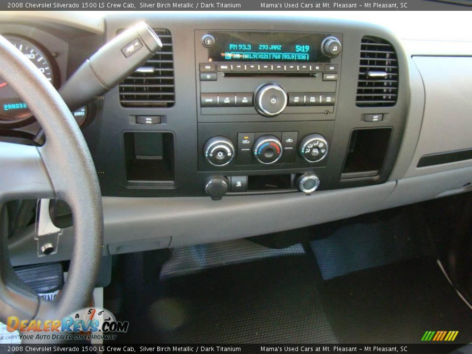 2008 Chevrolet Silverado 1500 LS Crew Cab Silver Birch Metallic / Dark Titanium Photo #18