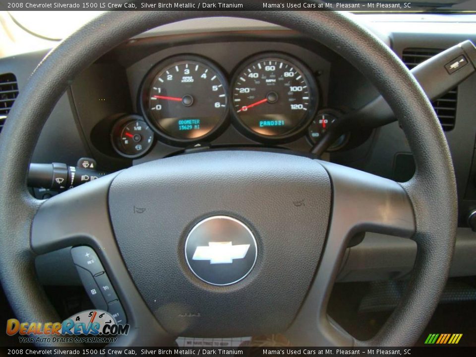 2008 Chevrolet Silverado 1500 LS Crew Cab Silver Birch Metallic / Dark Titanium Photo #20