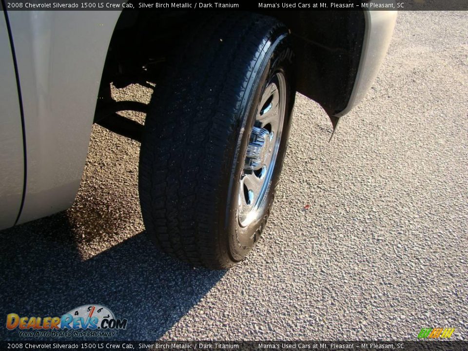 2008 Chevrolet Silverado 1500 LS Crew Cab Silver Birch Metallic / Dark Titanium Photo #23