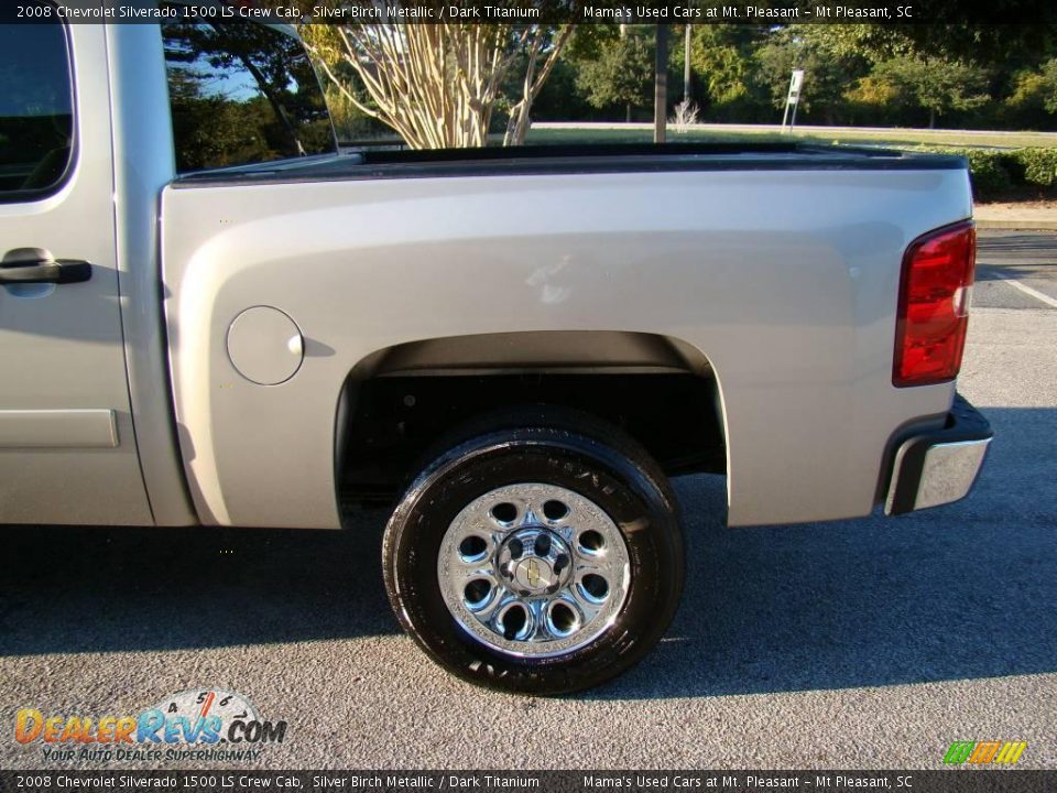 2008 Chevrolet Silverado 1500 LS Crew Cab Silver Birch Metallic / Dark Titanium Photo #26