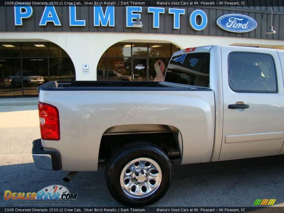 2008 Chevrolet Silverado 1500 LS Crew Cab Silver Birch Metallic / Dark Titanium Photo #27